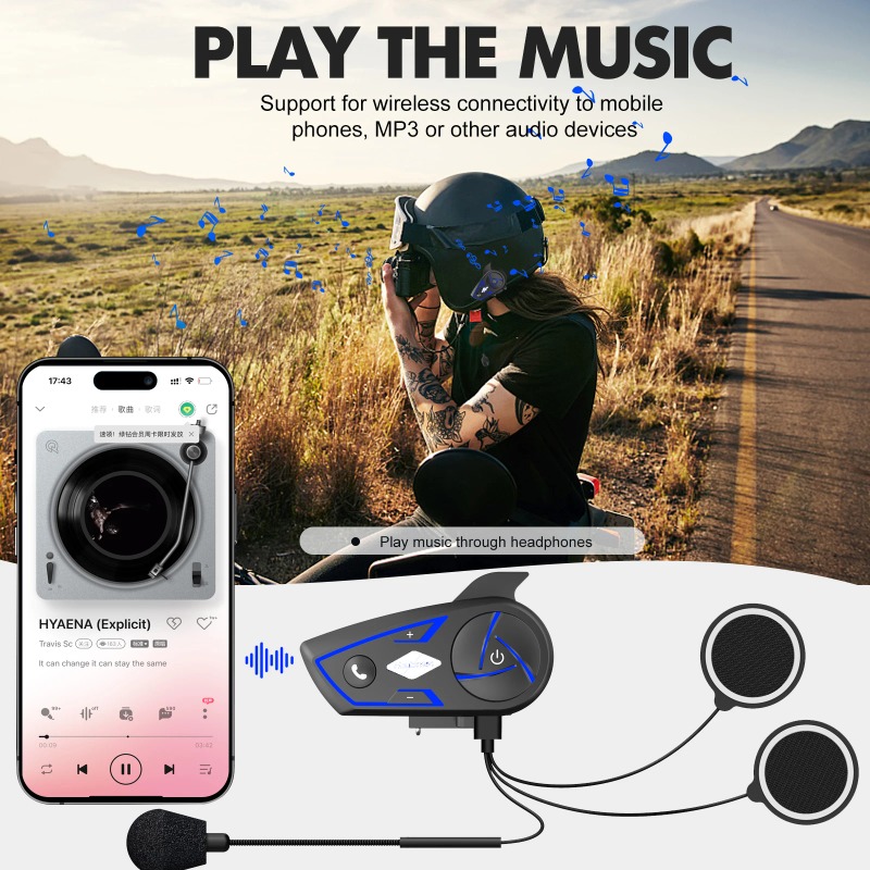 Zestaw słuchawkowy Bluetooth d – Intercom Headset Helmet recenzja i cena