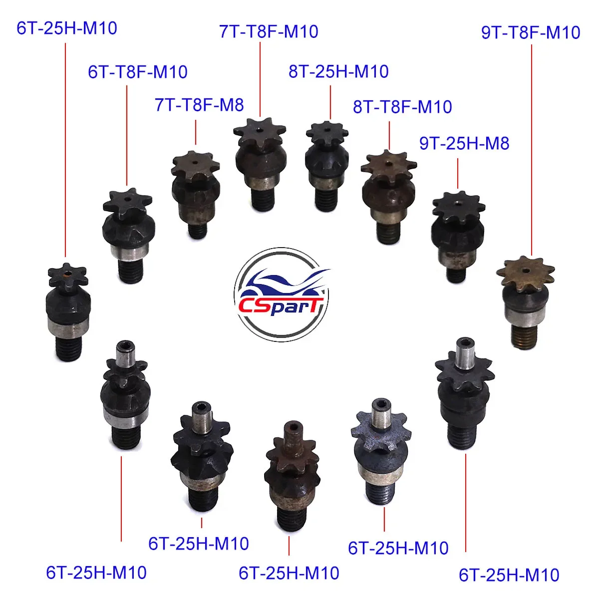 6T 7T 8T 9T 25H T8F M8 M10 Prz – Motorcycle Gear Organizer recenzja i cena