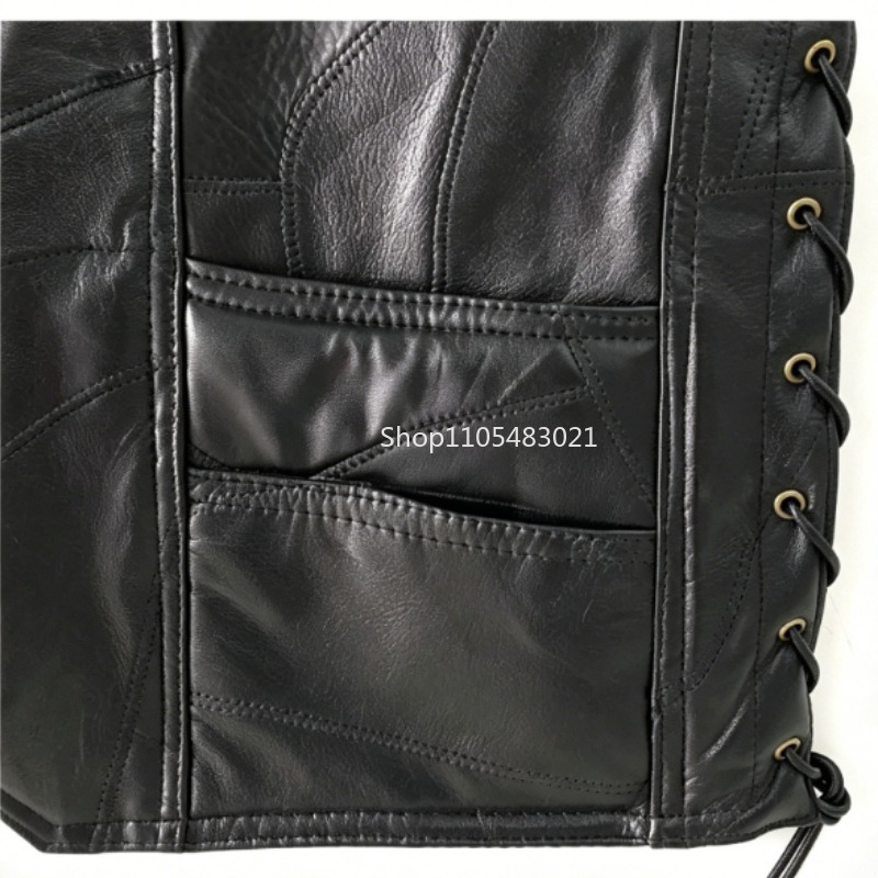 Męska czarna skórzana kamizelk – Riding Jacket Leather recenzja i cena