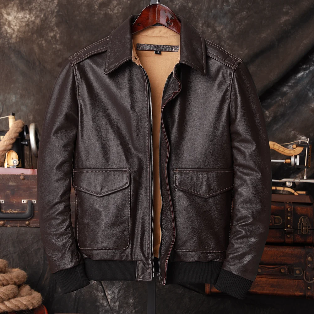 Kurtka Pilotka Bomber A2 Męska – Riding Jacket Leather recenzja i cena