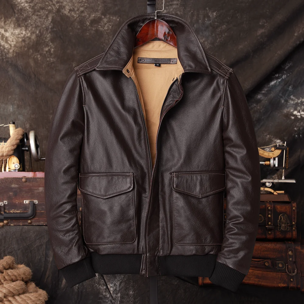 Kurtka Pilotka Bomber A2 Męska – Riding Jacket Leather recenzja i cena
