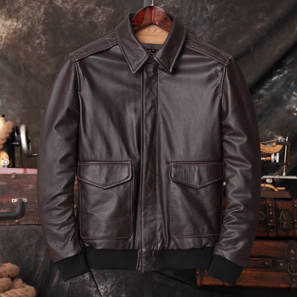 Kurtka Pilotka Bomber A2 Męska – Riding Jacket Leather recenzja i cena