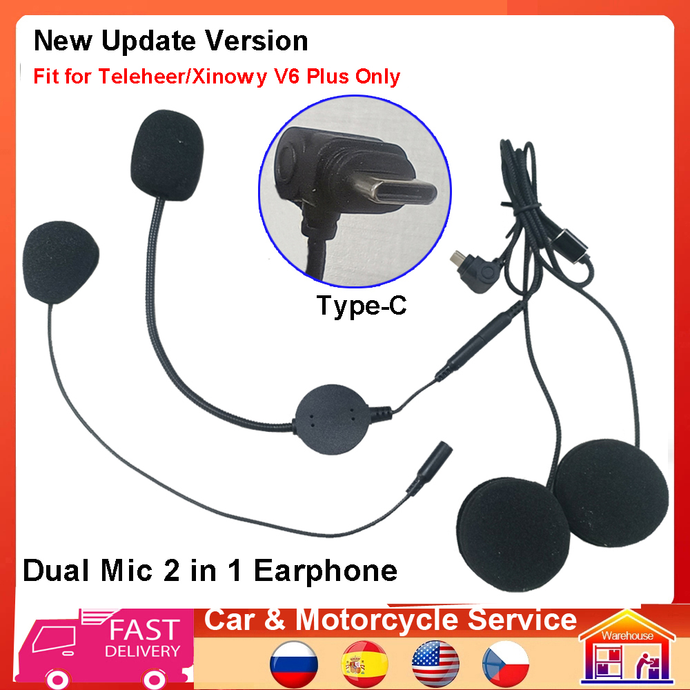 Słuchawki i głośnik Type-C 2 w – Intercom Headset Helmet recenzja i cena